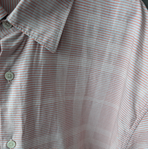 Burberry Check Detail Short Sleeve Shirt in Red/Blue/White size XL - Picture 3 of 10